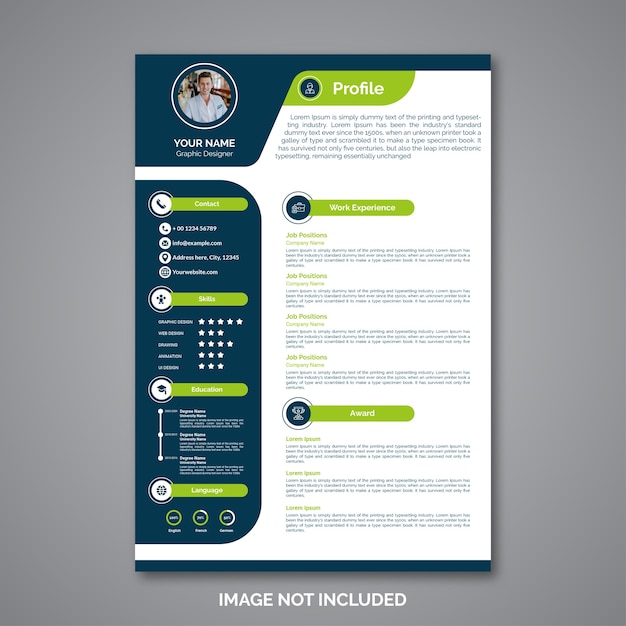 Professional curriculum vitae template