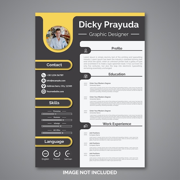 Professional curriculum vitae template