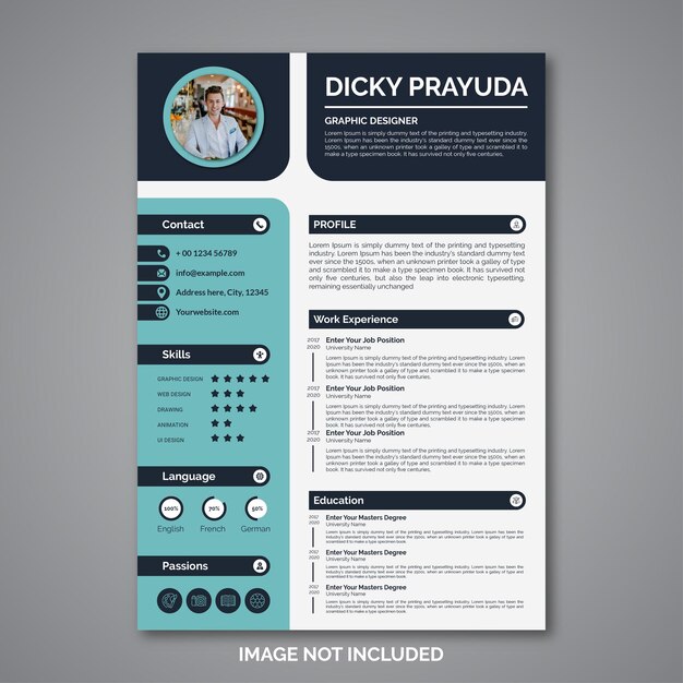 Professional curriculum vitae template