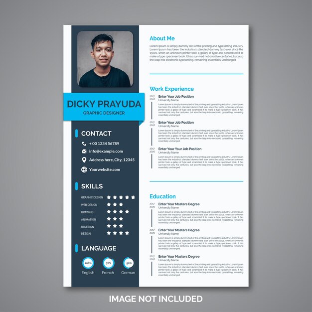 Professional curriculum vitae template