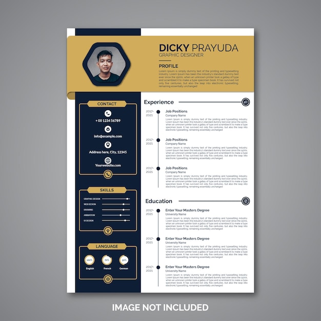 Professional curriculum vitae template