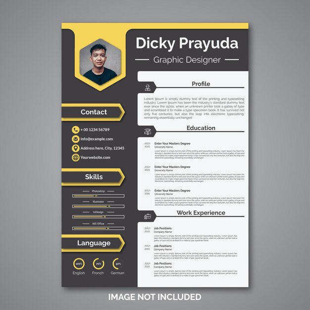 Professional curriculum vitae template