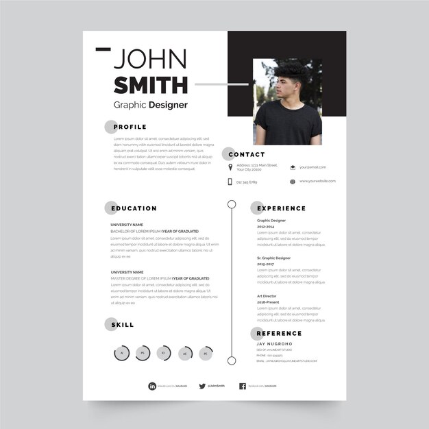 Professional curriculum vitae template