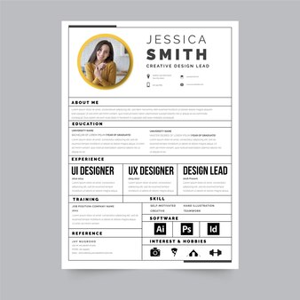 Professional curriculum vitae template