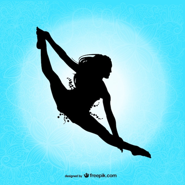 Professional dancer silhouette 