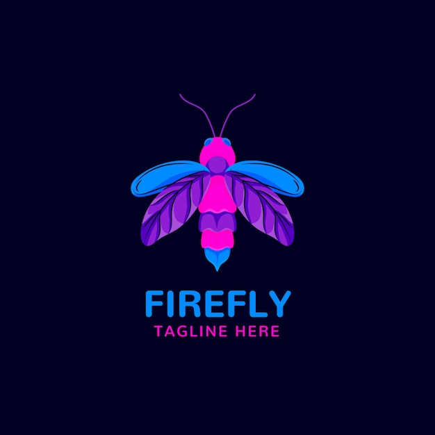 Free vector professional firefly logo template