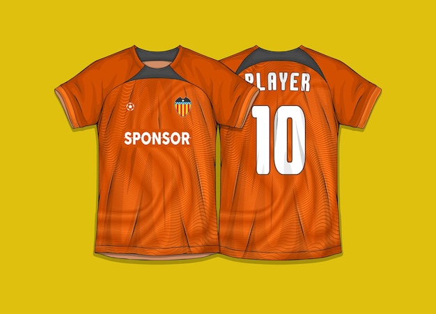 Free vector professional football shirt templates