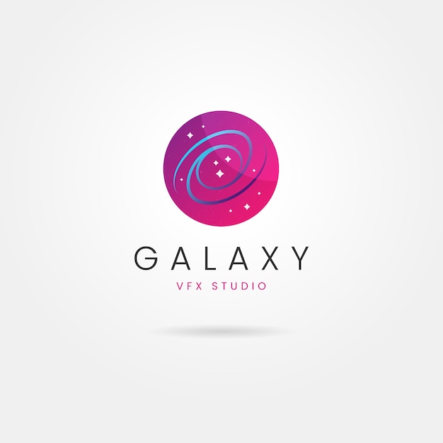 Профессиональный шаблон логотипа galaxy