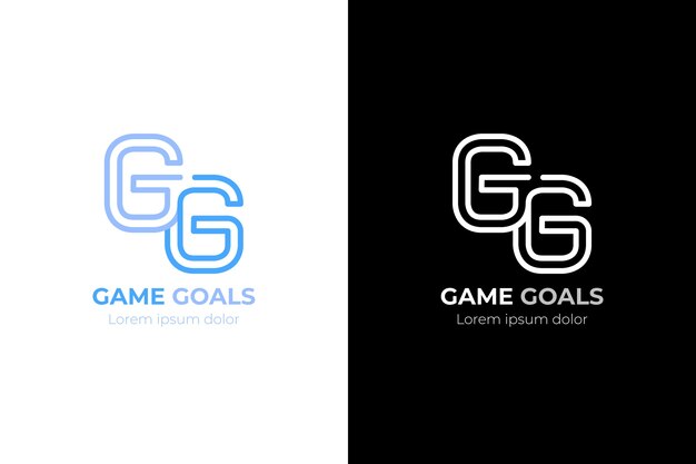 Professional gg logotype template