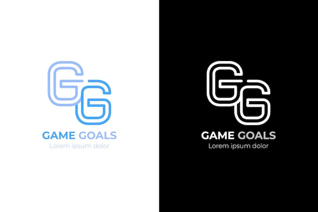 Professional gg logotype template