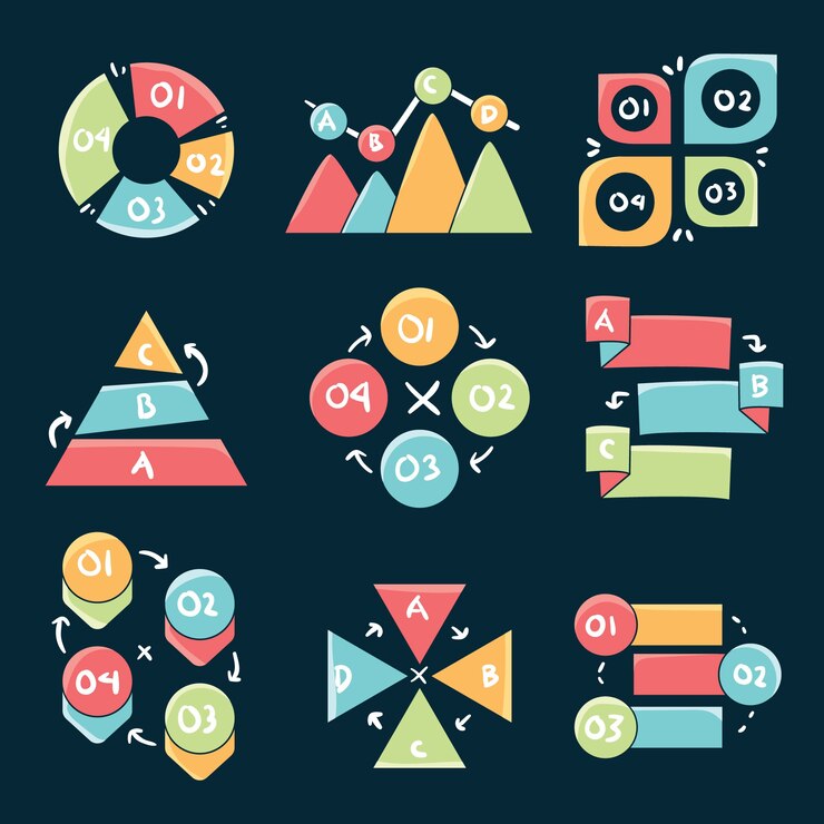 Free Vector professional hand drawn infographic elements