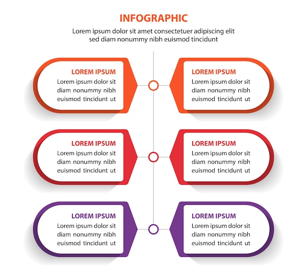 Professional infographic template Business graph design