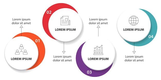 Professional infographic template Business graph design