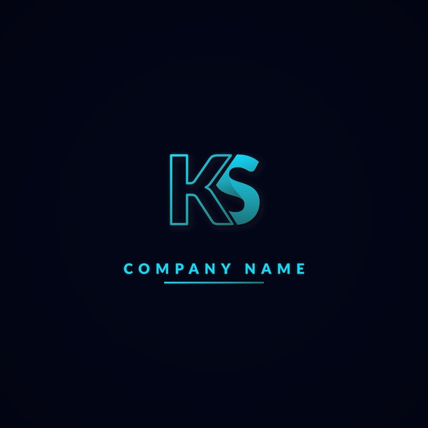Professional ks logotype template