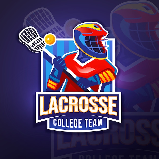 Professional lacrosse logo template