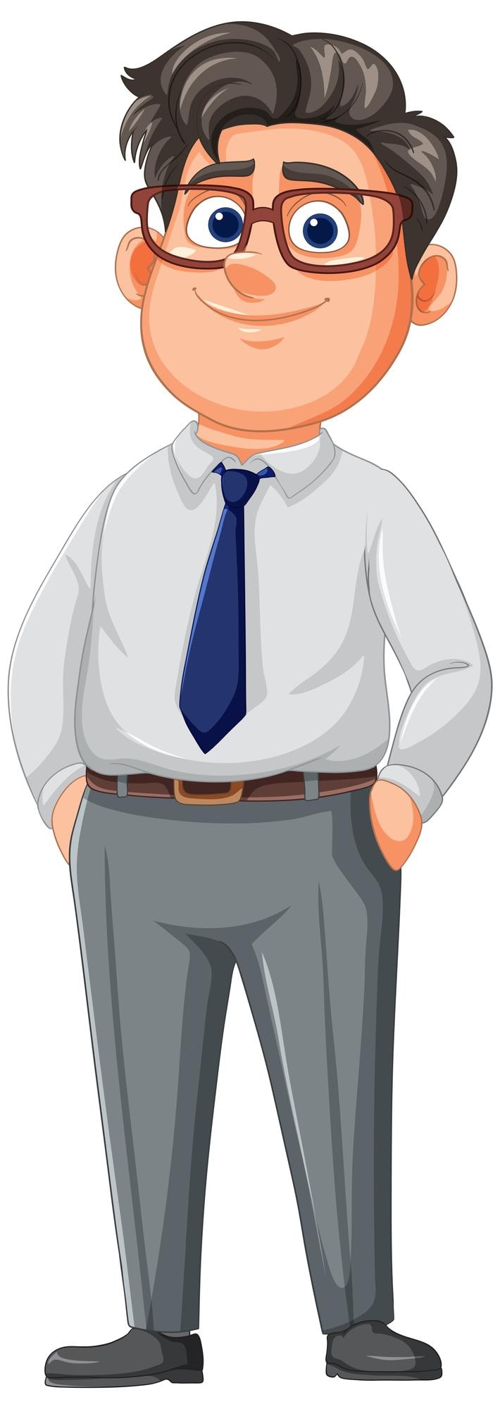 Free Vector professional man in business attire