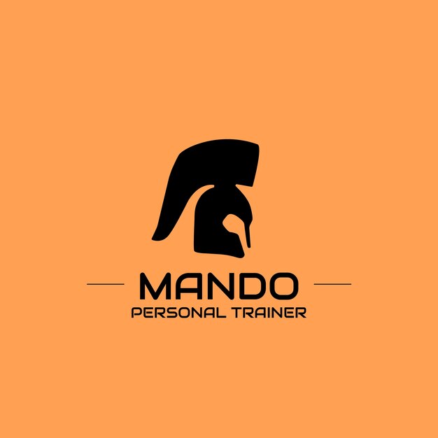 Логотип личного тренера профессионального мандо