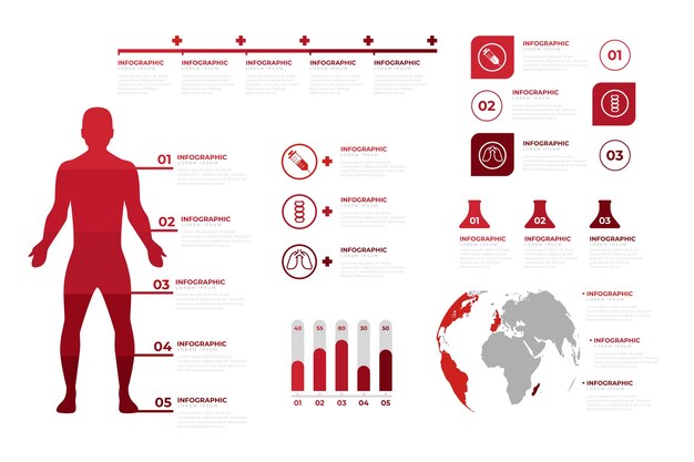 Professional medical infographic