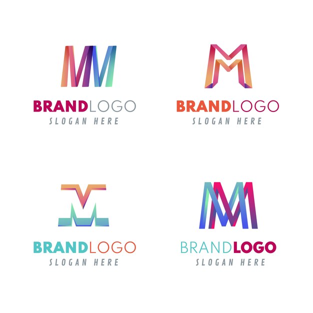 Professional mm logotype template