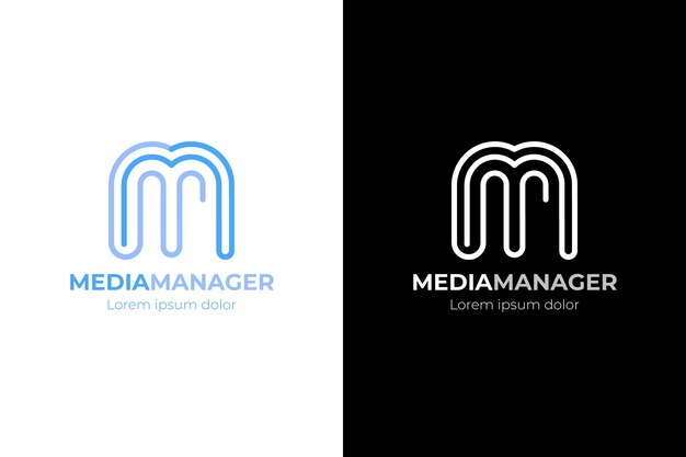 Professional mm logotype template