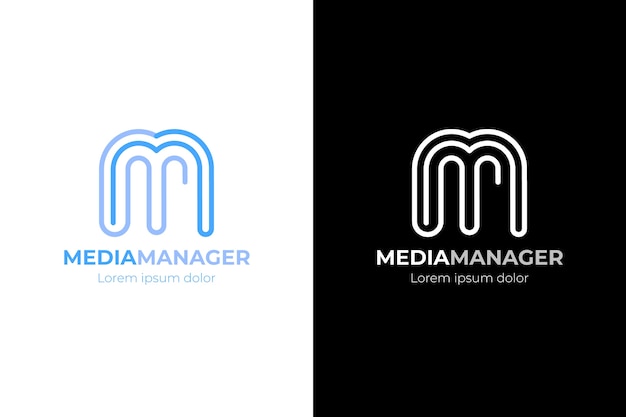 Professional mm logotype template