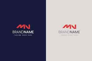 Free vector professional mn logotype template