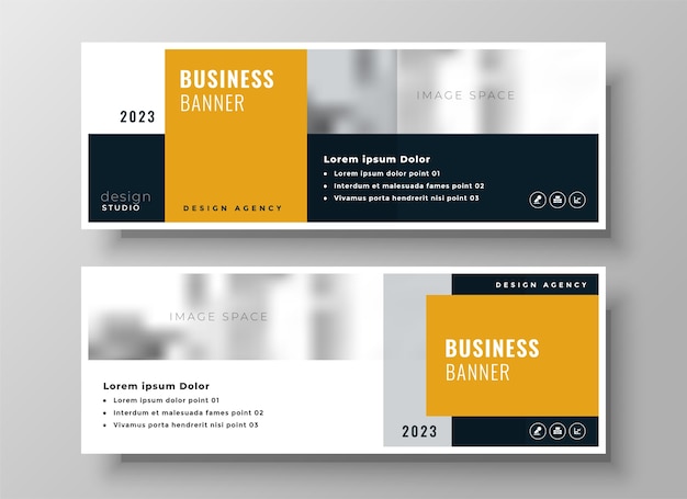 Free vector professional modern business facebook cover template design