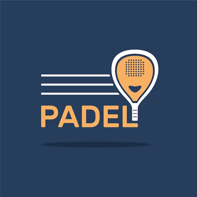 Профессиональный шаблон логотипа padel