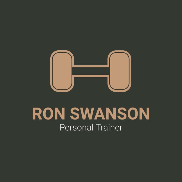 Логотип профессионального личного тренера