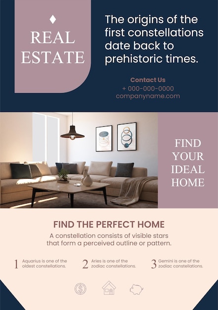 Professional real estate flyer