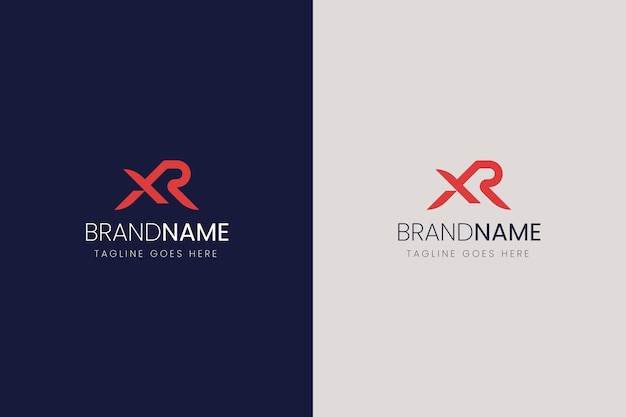 Профессиональный шаблон логотипа rx