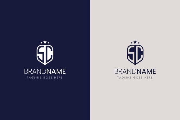 Professional sc logotype template