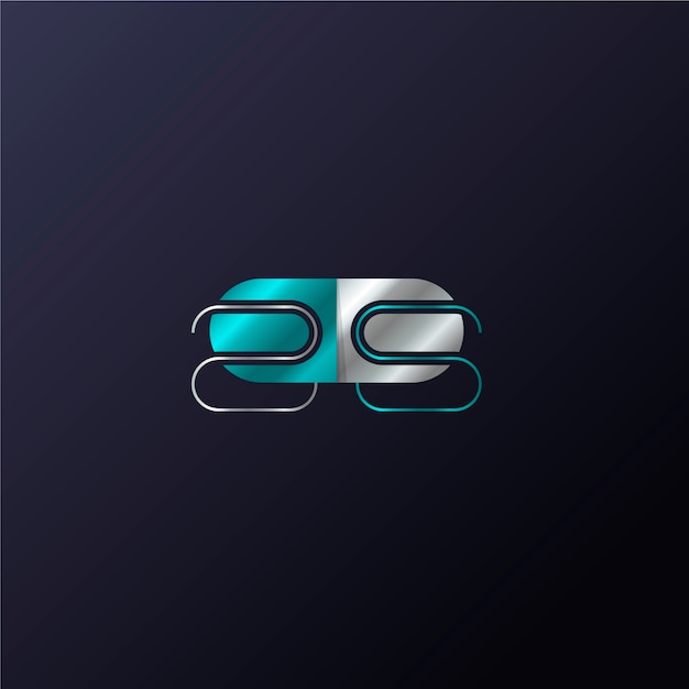 Бесплатное векторное изображение Профессиональный шаблон логотипа sd