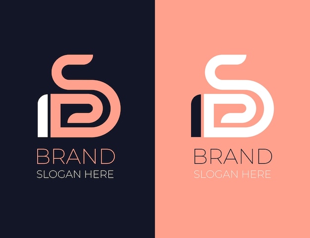 Professional sd logotype template