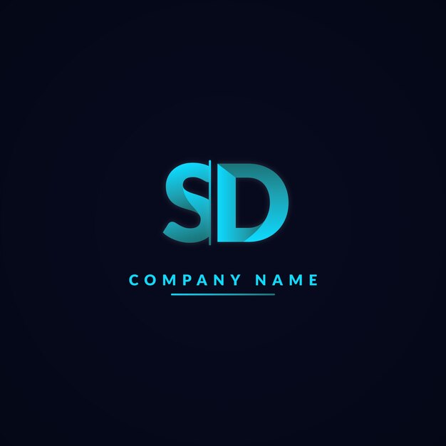 Профессиональный шаблон логотипа sd