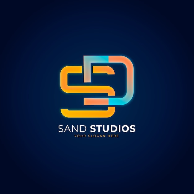 Professional sd logotype template