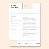 Free vector professional simple amy high school cover letter