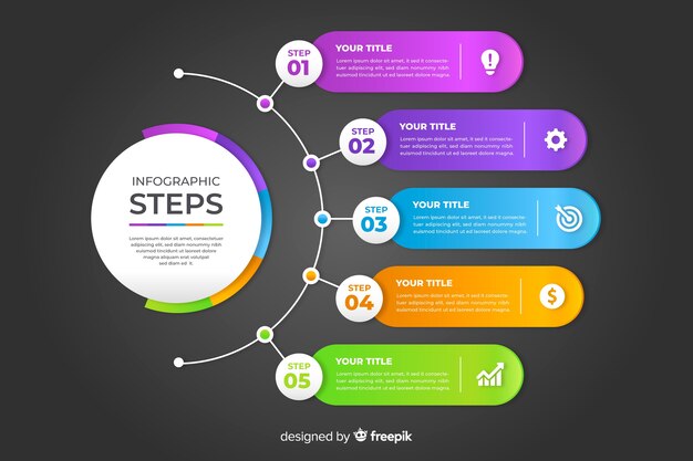 Professional steps infographic