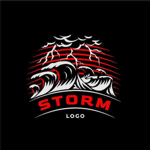 Professional storm logo template