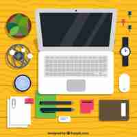 Free vector proffesional desk elements collection