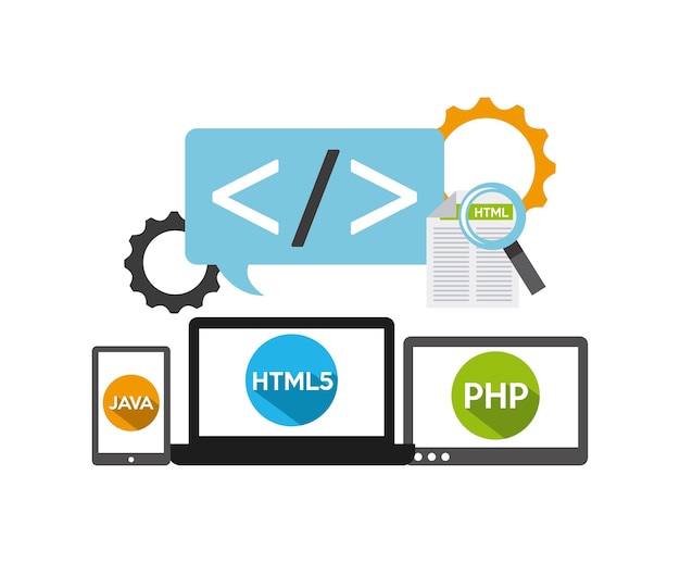 Premium Vector | Programming language design