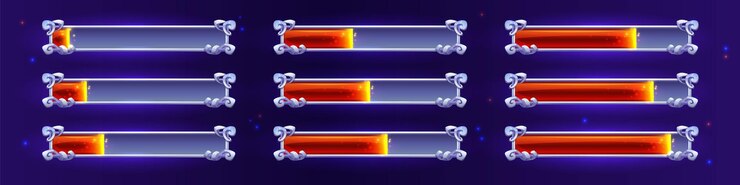 Free Vector progress bar loading steps