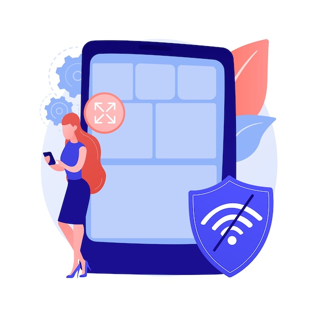 Progressive web app abstract concept illustration