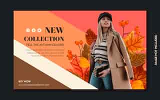 Free vector promotion fashion banner