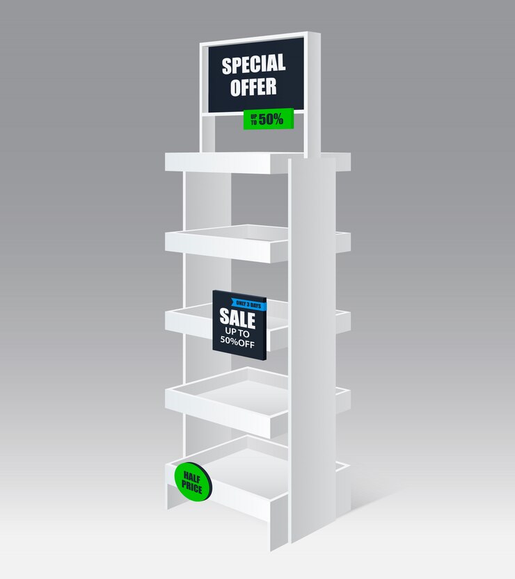 Free Vector promotion shelf realistic