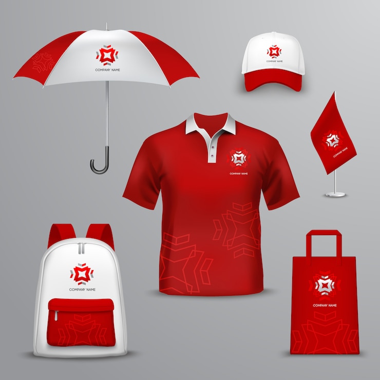 Free Vector promotional ouvenirs  forompany