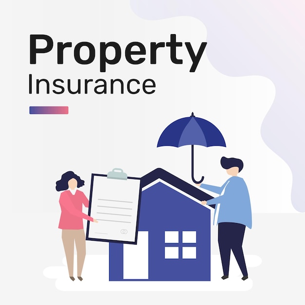 Property insurance template for social media post