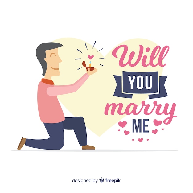 Free vector proposal and love design