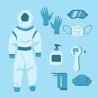 Free vector protection equipment collection