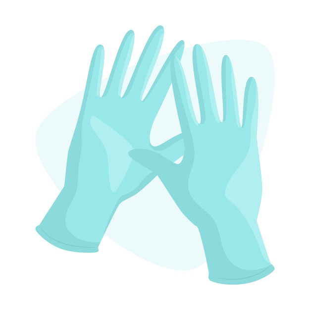 Free vector protective gloves concept